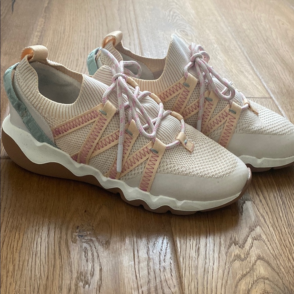 NEW Madewell MWL Field Knit Sneakers Celadon Pink 8.5